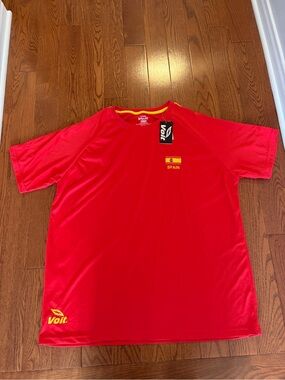 Spain Red Soccer Jersey Men's